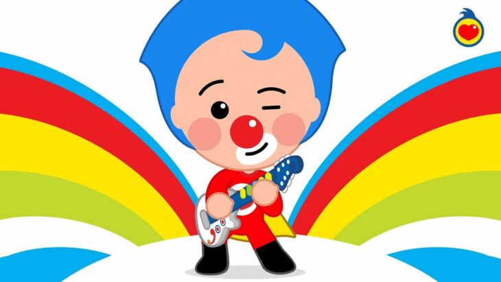 Clown plim plim playing guitar 