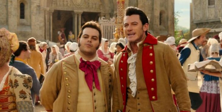 Gaston y su secuas en la película de La bella y la bestia 