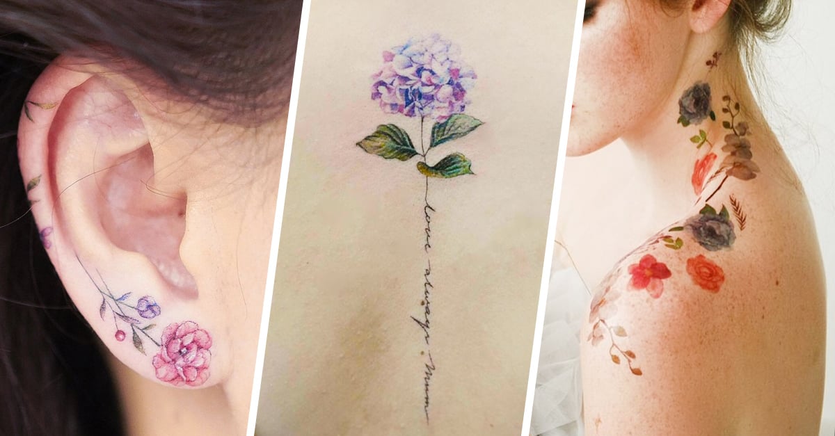 Tatuajes botánicos para hacer de tu piel un jardín secreto
