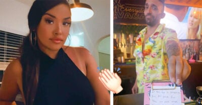 Camarero ayuda a dos chicas a quitarse a un tipo molesto de encima; les salvó el día