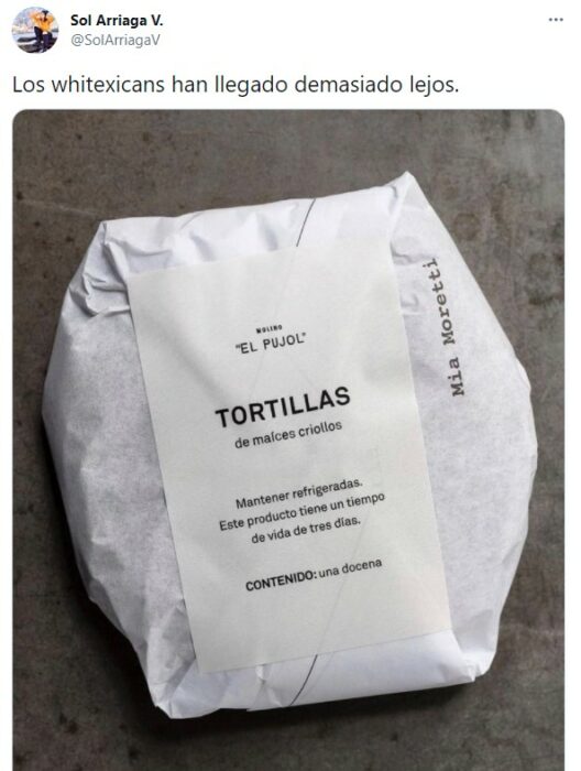 Comentarios en twitter sobre las tortillas pujol 