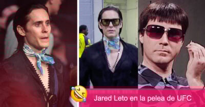 Jared Leto escogió un outfit interesante para ver una pelea de la UFC y ya le llovieron los memes