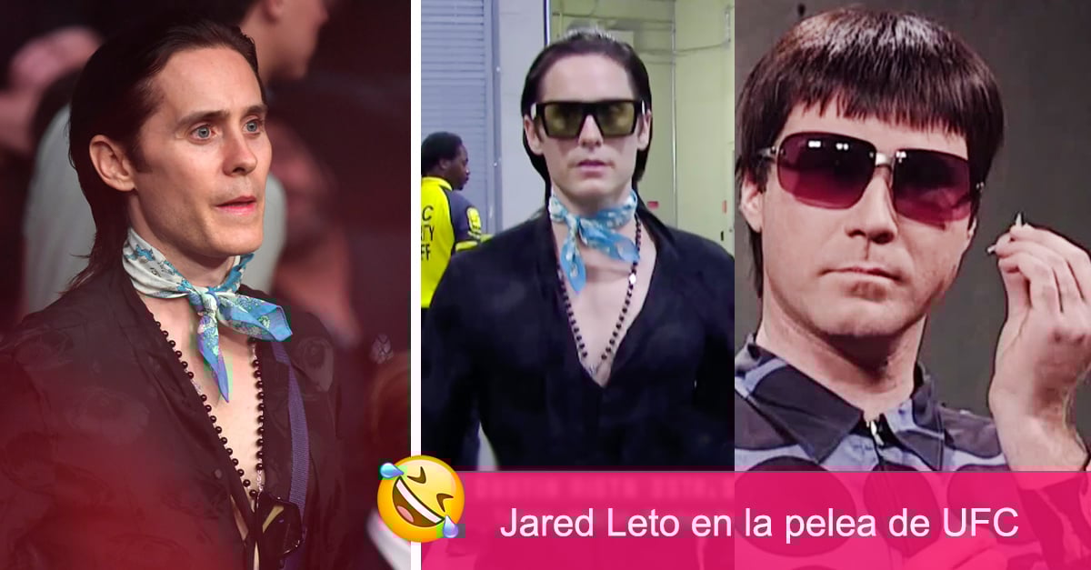 Jared Leto Chose An Interesting Outfit To Watch A Ufc Fight And The Memes Already Showered World Stock Market