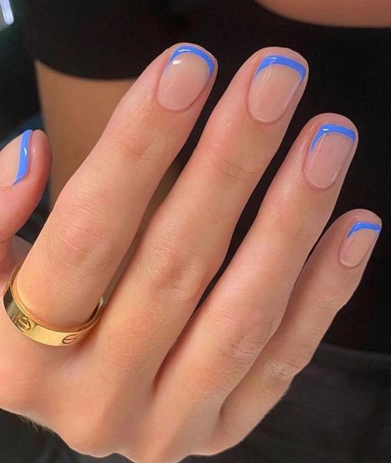 Manicures with black lines, 15 Ideas to enchular your hands with a minimalist style