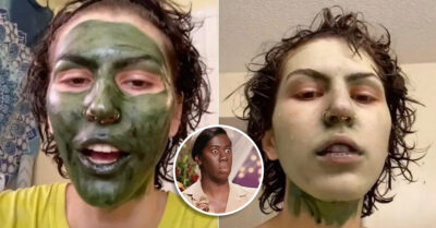 Usa mascarilla de clorofila antes de ir a su entrevista de trabajo y le queda la cara verde