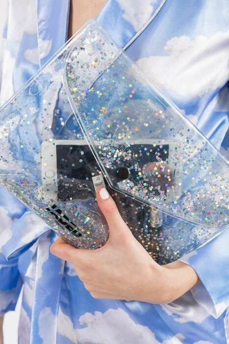 Cartera con glitter ;Monederos transparentes que vas a querer