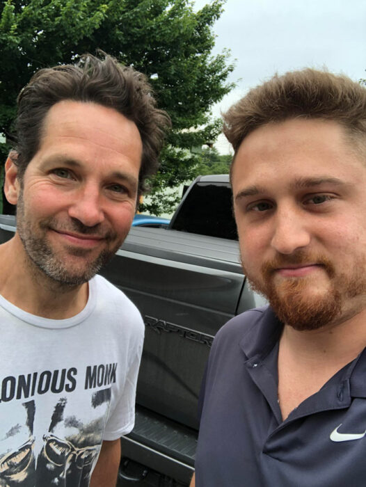 Paul Rudd ;18 Personas que conocieron a sus celebridades favoritas por casualidad