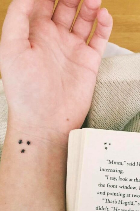 Asteriscos ;18 Tatuajes inspirados en 'Harry Potter' que te llevarán de vuelta a Hogwarts 