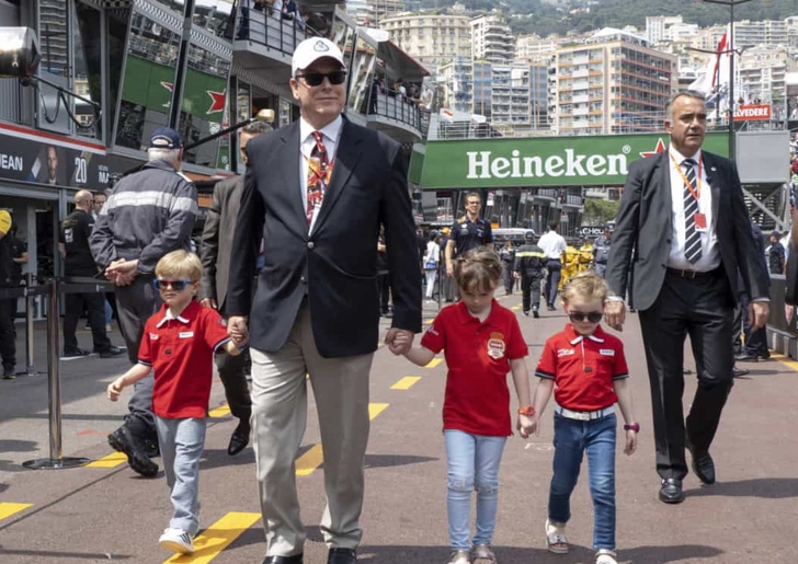 Royal children wearing very similar dresses 