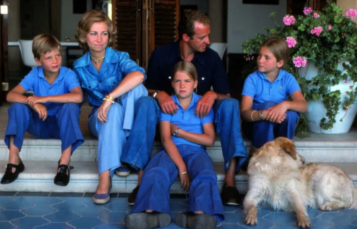 Royal children wearing very similar dresses 