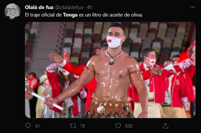 reacciones, memes, comentarios sobre Pita Taufatofua en los juegos olímpicos de tokio