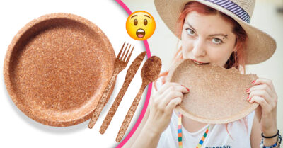 ¡Olvídate de lavar los platos! Crean cubiertos y platos que puedes comerte al terminar de usarlos