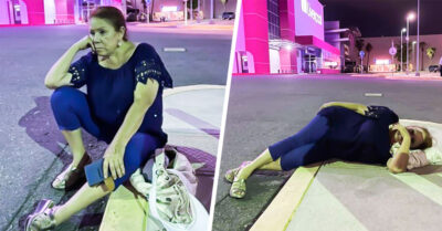 Señora pierde el boleto de estacionamiento, se niega a pagar la multa y se queda a dormir allí