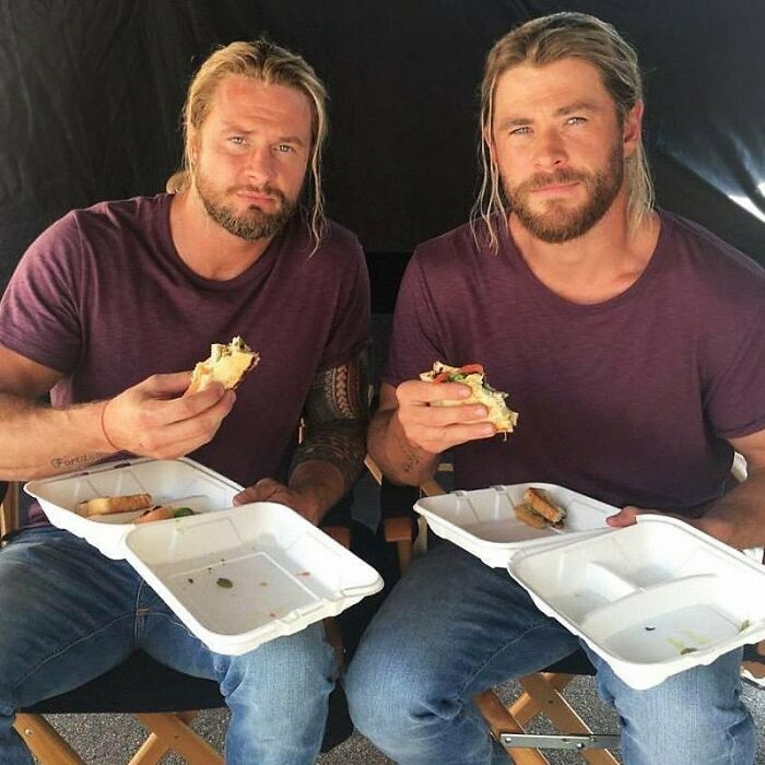 Chris Hemsworth ;18 Celebridades con dobles de acción tan idénticos que te harán ver doble