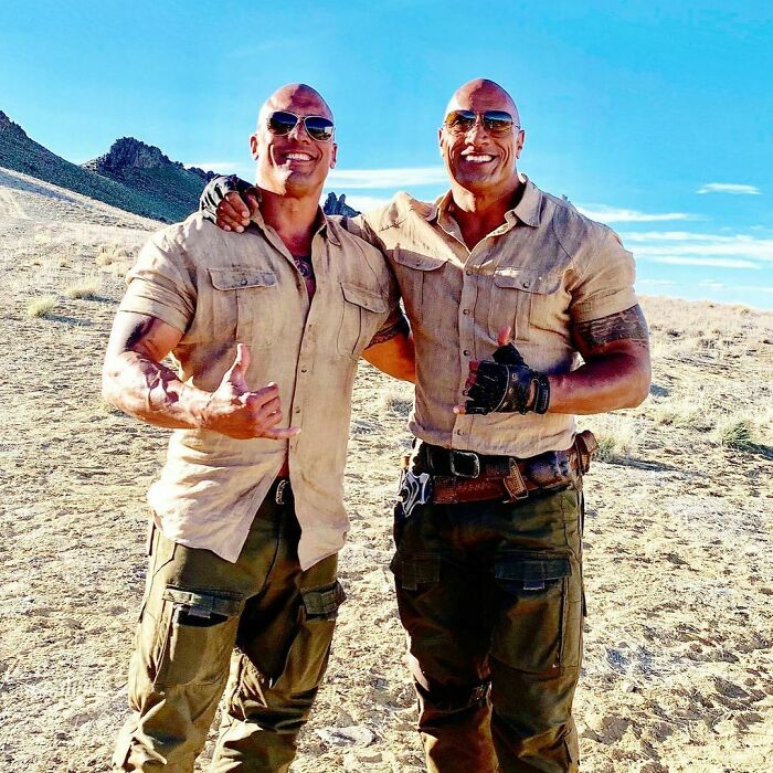 Dwayne Johnson;18 Celebridades con dobles de acción tan idénticos que te harán ver doble