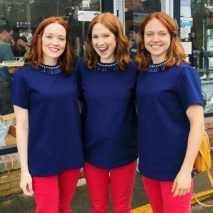 Ellie Kemper ;18 Celebridades con dobles de acción tan idénticos que te harán ver doble