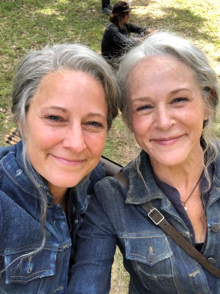 Melissa McBride ;18 Celebridades con dobles de acción tan idénticos que te harán ver doble