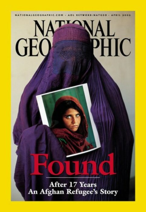 Portada de revista; La niña de National Geographic que refleja los cambios en Afganistán. Una vida bajo las sombras