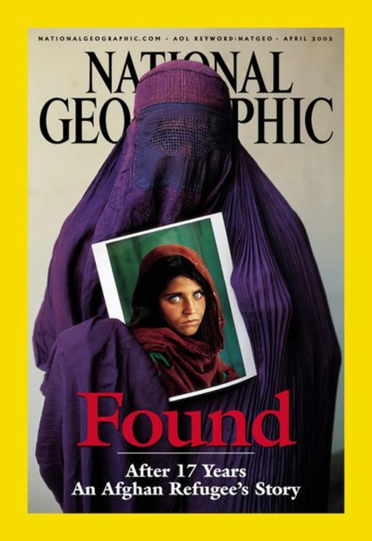 Portada de revista; La niña de National Geographic que refleja los cambios en Afganistán. Una vida bajo las sombras