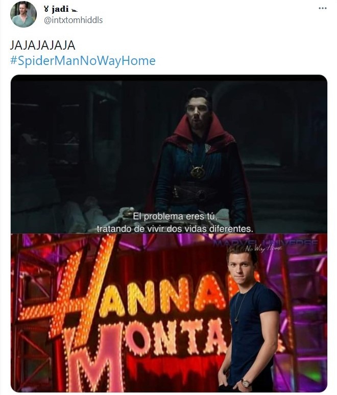 Meme en twitter ;Marvel revela el tráiler de 'Spider-Man: sin camino a casa' y desata memisa 