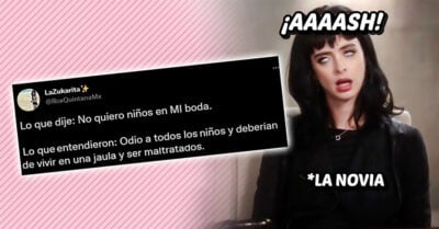 Novia desata polémica en redes sociales por no querer niños en su boda