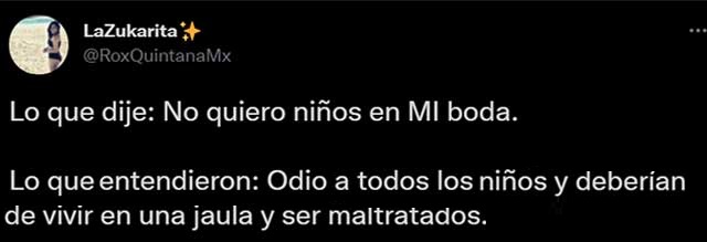 Tuit; Novia desata polémica en redes sociales por no querer niños en su boda