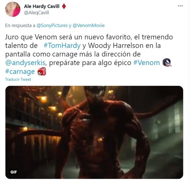 Tuit sobre poster oficial de 'Venom 2' y la carita de Tom Hardy te hará suspirar de amor