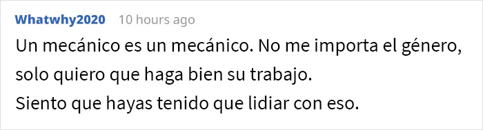 tuit; Se niega a que una chica lo atienda en taller automotriz y queda en ridículo en redes sociales