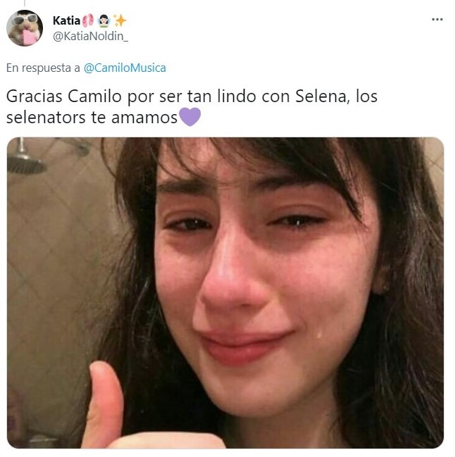 Tuit colaboración Selena Gomez y Camilo 999; 