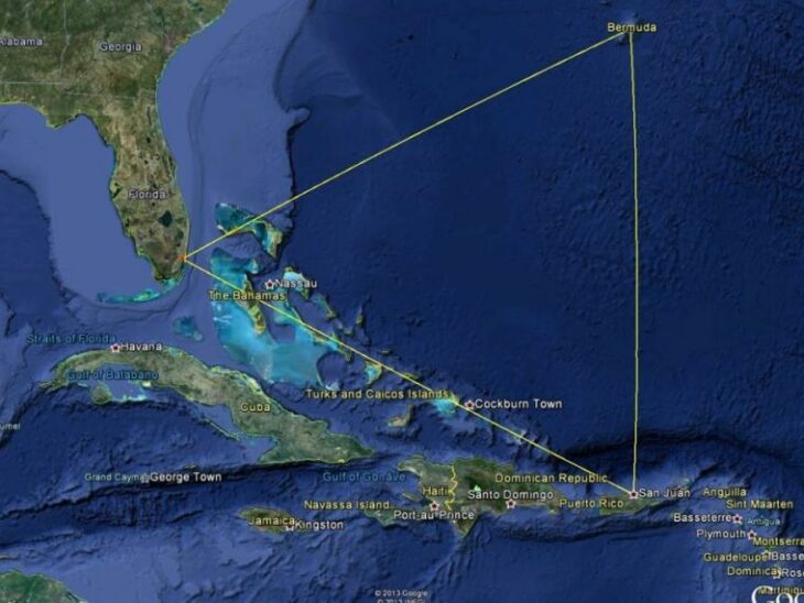 Bermuda triangle map;  Thomas Brown, the man who spent 7 years in the Bermuda Triangle and survived 