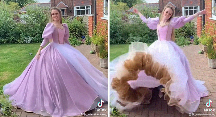 Rapunzel; Vestidos inspirados en Barbie y Princesas Disney