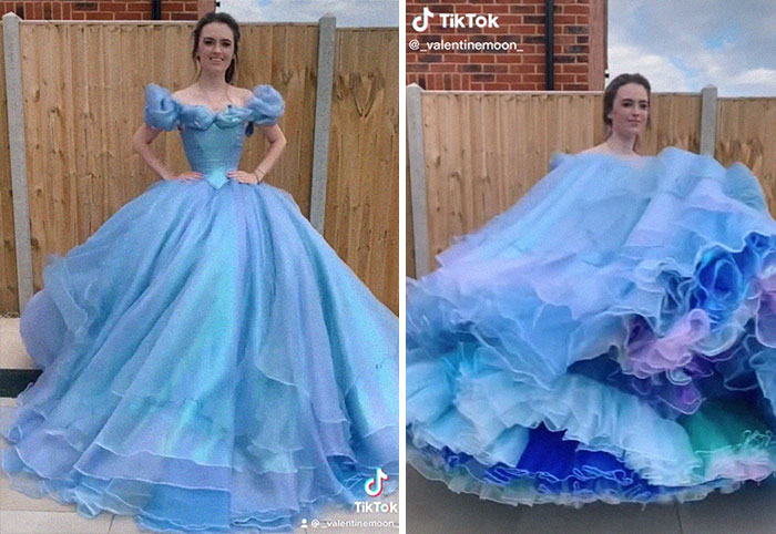 Cenicienta; Recrea los vestidos más famosos de princesas Disney y Barbie y el resultado es increíble