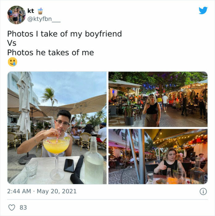 Pareja comiendo ;15 Veces que las fotos hechas por novias superaron a las de los novios
