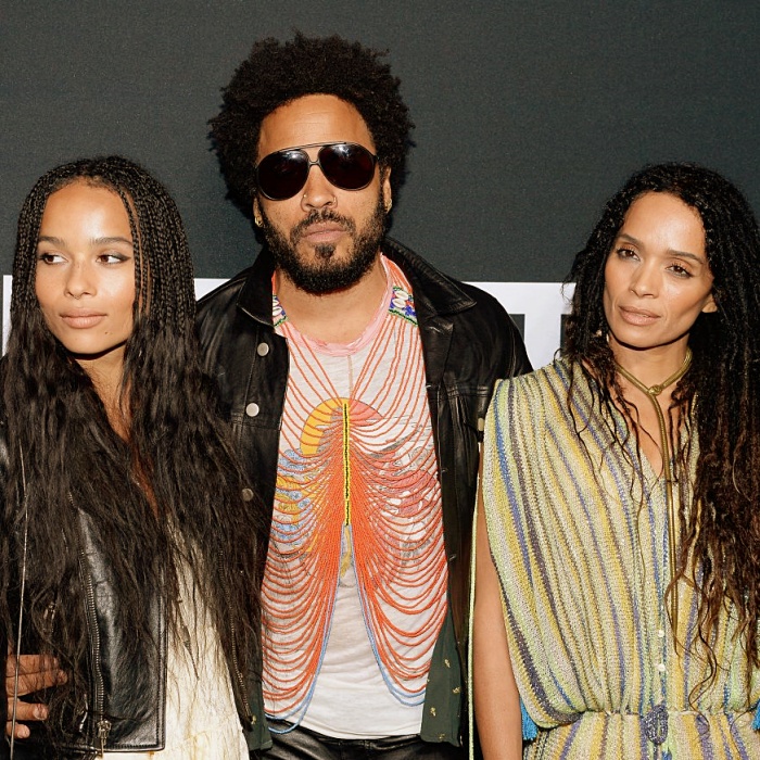 Zoe Kravitz, Lenny Kravitz y Lisa Bonet