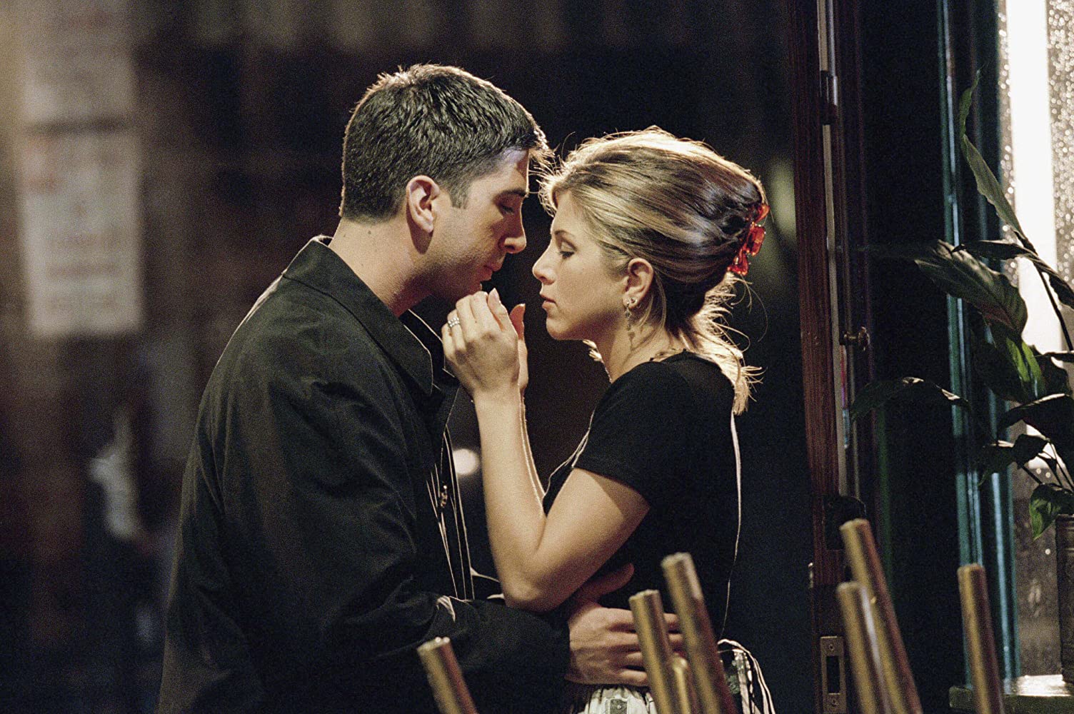 Escena de Friends ;¡Justo en el corazón! Jennifer Aniston y David Schwimmer no están saliendo