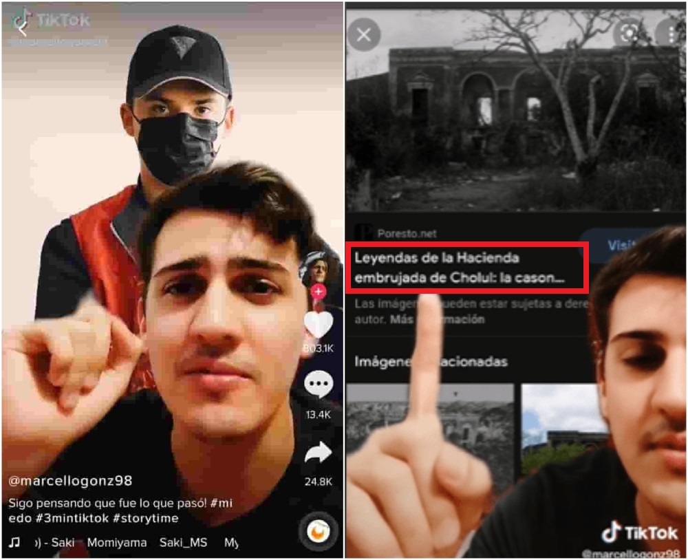 Chico contando una historia en TikTok; ¡Paranormal! Repartidor de Rappi asegura que viajó a un mundo paralelo y se hace viral