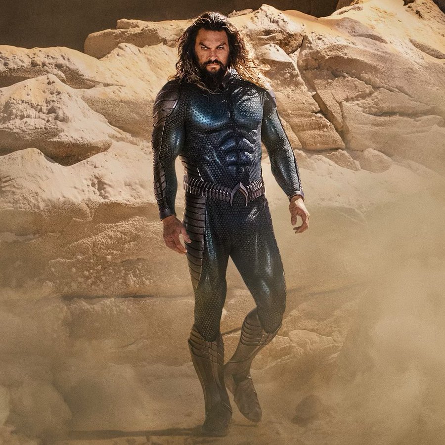 Jason Momoa en imagen promocional de Aquaman 2; 'Aquaman 2' podría ser boicoteada tras la aparición de Amber Heard