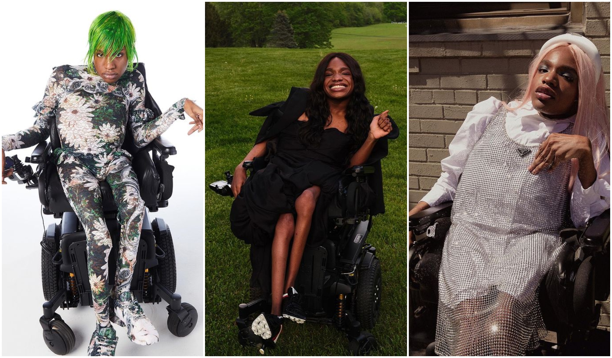 Aaron Rose Philip, the first transgender model with a disability to showcase haute couture