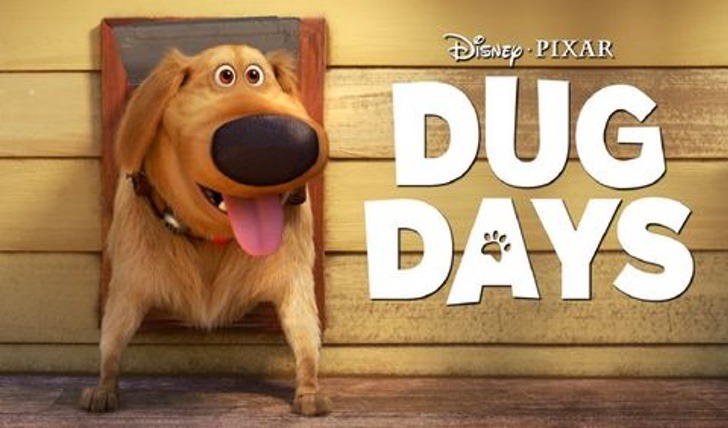 Poster promocional de los cortos de dug el perrito de Up