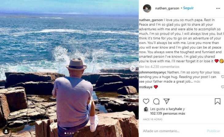 Willie Garson admiring the sea 