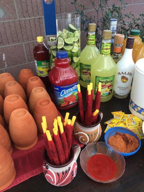 cantaritos ;19 Ideas para una fiesta mexicana colorida y con mucho sabor