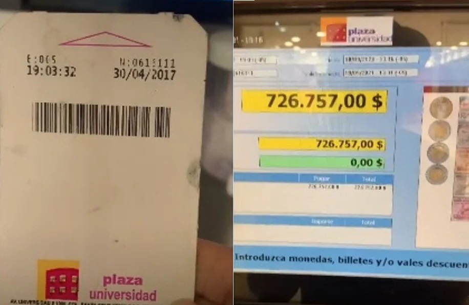 Intenta pagar boleto de estacionamiento de 2017 y se hace viral en TikTok