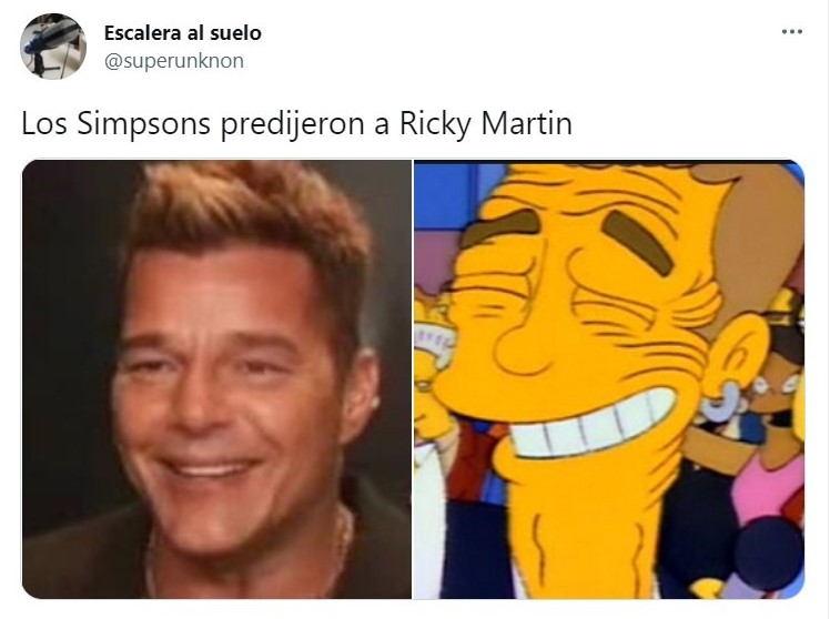 Tweet about Ricky Martin's new look;  Ricky Martin touched up his face and triggered a wave of memes