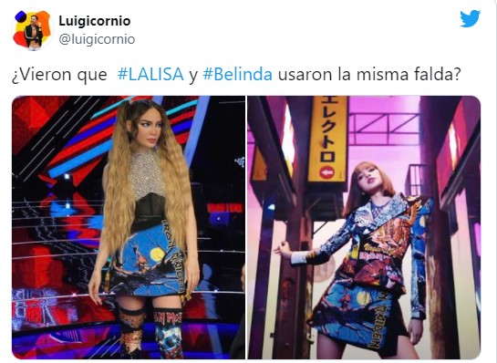 Lisa posando con un outfit diseñado por un mexicano 