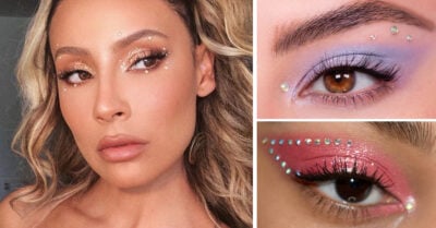 15 Ideas divinas de maquillaje de ojos con cristales que definitivamente amarás