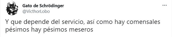 Tuit Mesera se queja de la propina que le dejaron y desata una controversia en redes