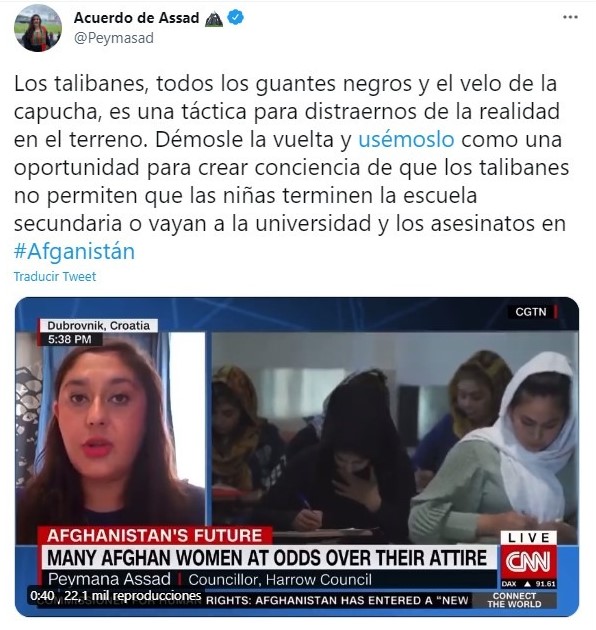 Tuit contra el código de vestimenta de los talibanes; Mujeres afganas toman las redes sociales y se rebelan contra los talibanes y su es código de vestimenta