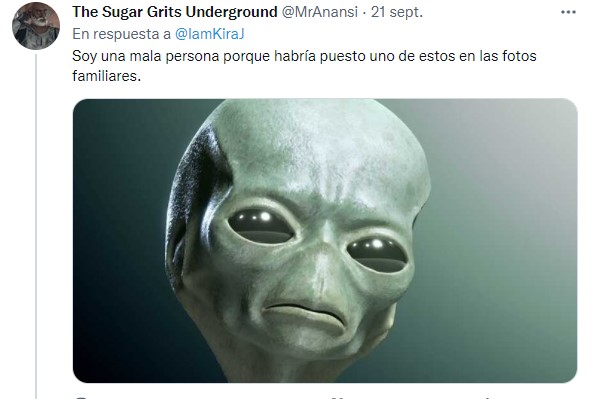 Comentarios en twitter sobre niña que pensó que su mamá era un extraterrestre