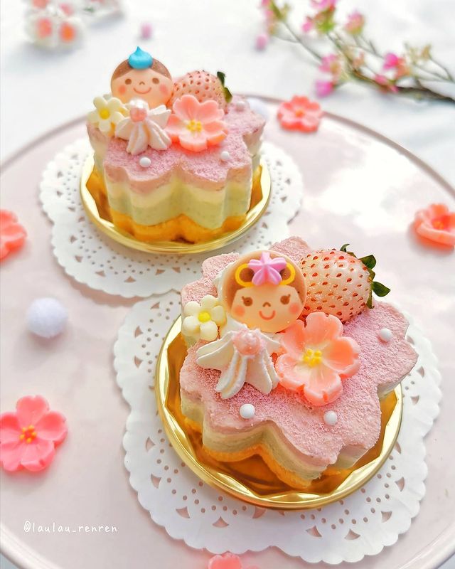 Pastelillo de flores; Repostera japonesa crea postres tan 'kawaii' que no querrás comerlos