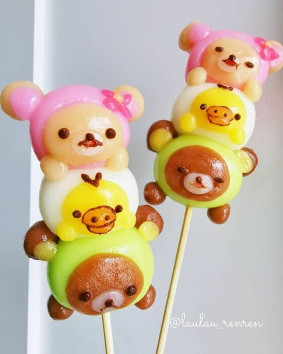 Banderilla dango; Repostera japonesa crea postres tan 'kawaii' que no querrás comerlos